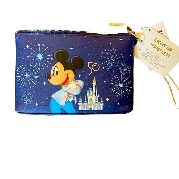 NWT Disney 50th Anniversary Light-Up Mickey Wristlet - Picture 1 of 6
